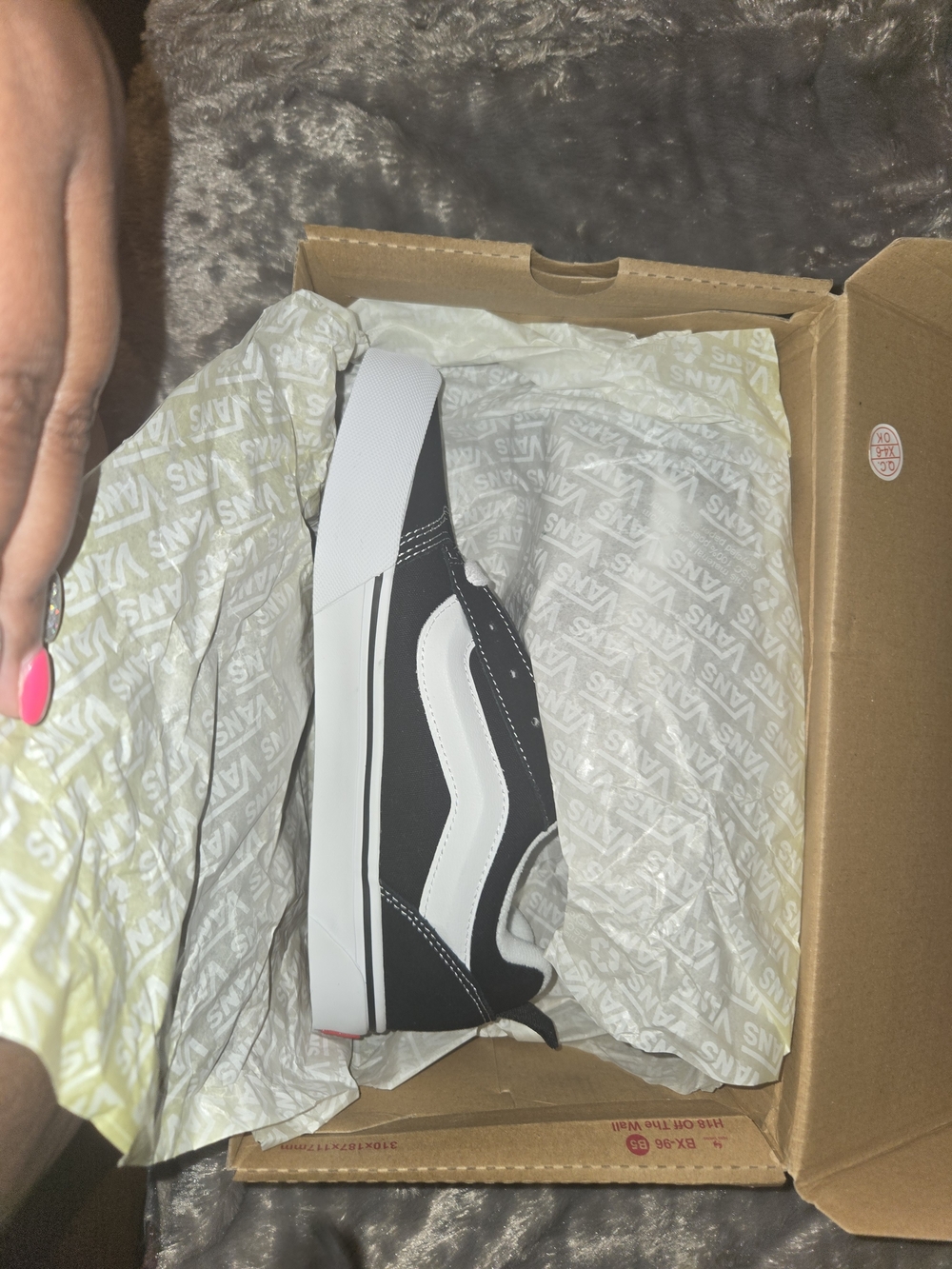 Vans Black and White Old Skool Low-Top Sneaker